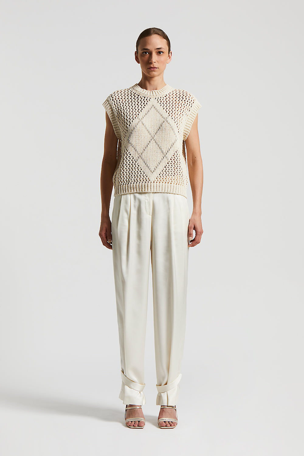 【YOURNUS】Kasari Linen Collar Knit Kevin Crewneck Linen Sweater – onia