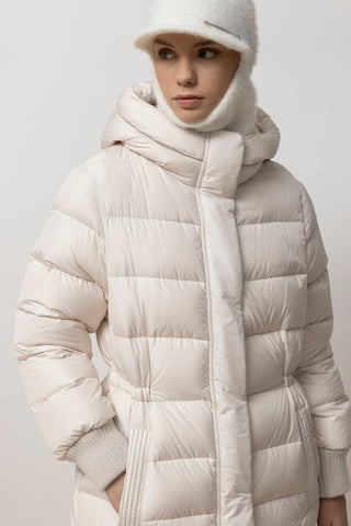 WR peachskin microfibre down jacket  