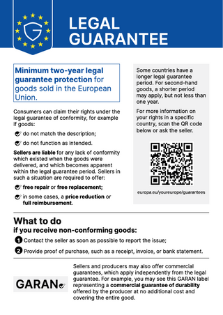 Legal guarantee of conformity