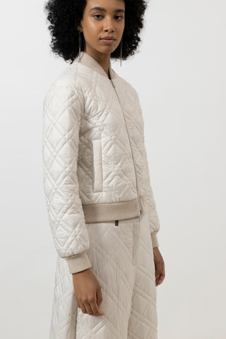 Quilted drip-proof bomber jacket  