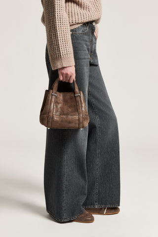 Sac à main Itinera en daim
