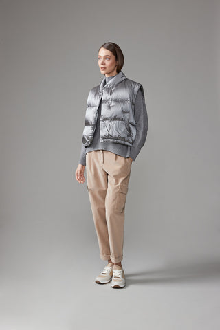 Wool and cashmere high neck sweater  