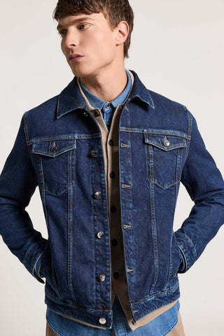 Chaqueta de denim de sarga de algodón