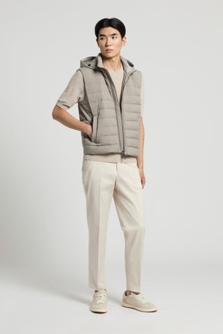 Pure cotton gabardine chino trousers