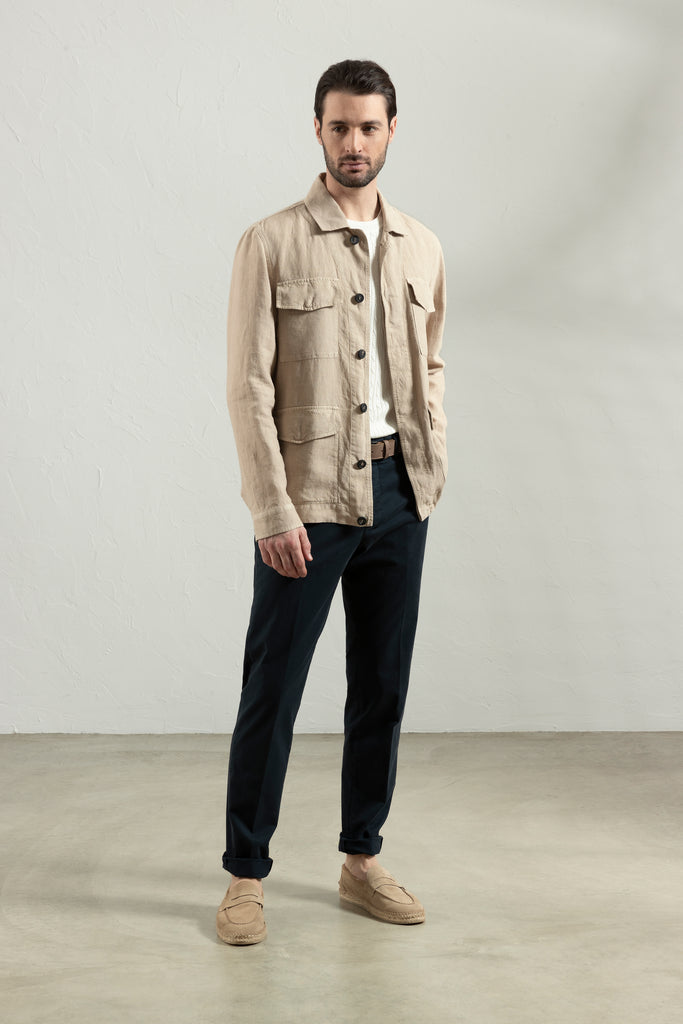 Pure linen safari jacket  