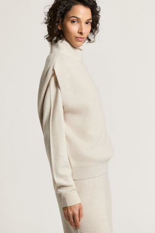 Lurex, cashmere and wool sweater