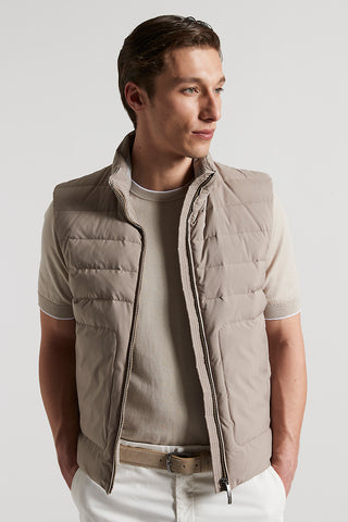 Quilted down waistcoat