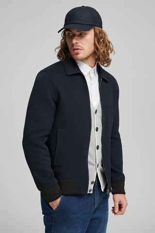 Double-face wool and cashmere jacket  