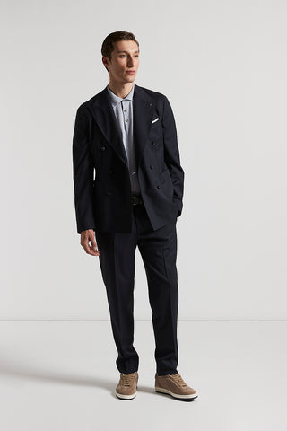 Loro Piana pure wool double-breasted blazer