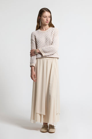 Light crepe skirt