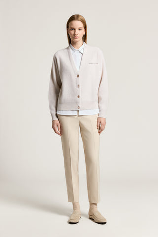 Top en popeline unie de coton stretch