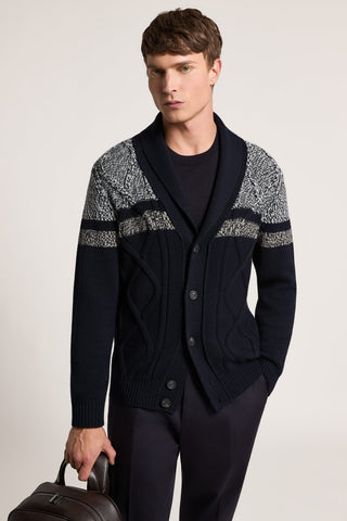 Extra-fine merino wool cardigan
