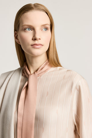 Hemd aus Viskose-Twill mit Schluppe