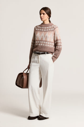 Wool, alpaca and cotton sweater