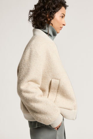 Wool and baby alpaca jacket with sequins