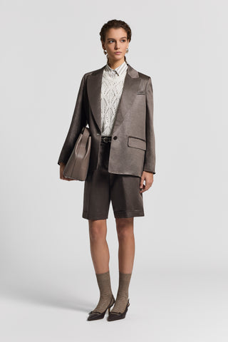 Sequinned cotton cordonet sweater