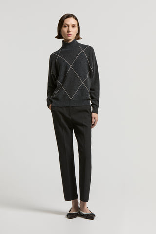 Double technical fabric trousers