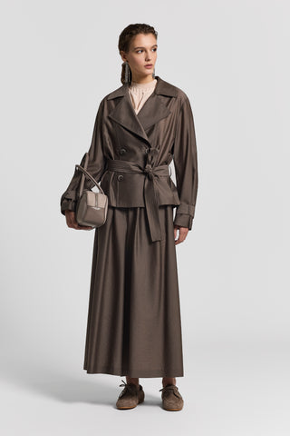 Silk crepe de chine T-shirt