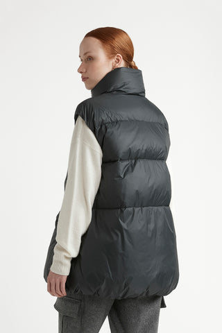 Goose down puffball vest  