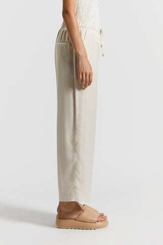 Viscose diagonal trousers