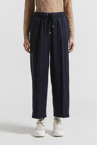 Viscose diagonal trousers