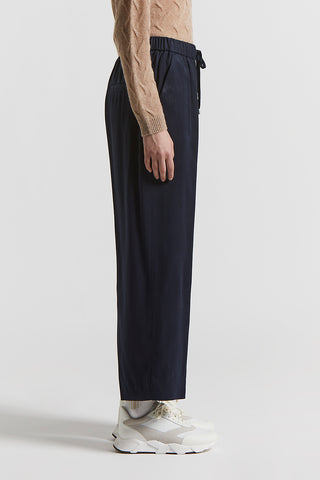 Viscose diagonal trousers