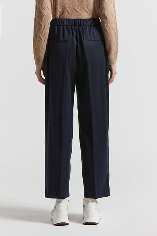 Viscose diagonal trousers