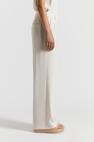 Technical crepe cady trousers