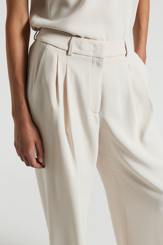 Technical crepe cady trousers