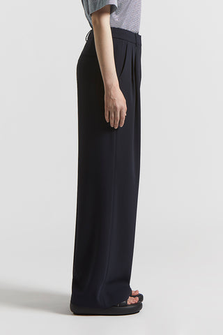 Technical crepe cady trousers