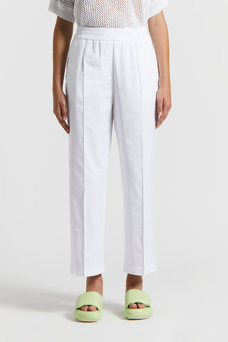 Stretch cotton trousers