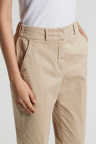 Stretch cotton trousers