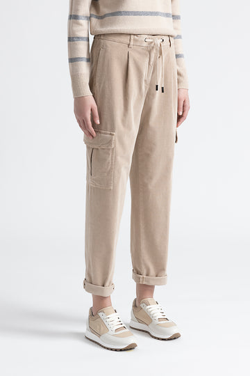 Needlecord cargo trousers  