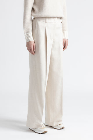 Wool and viscose palazzo trousers  