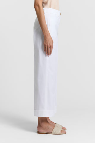 Stretch cotton trousers
