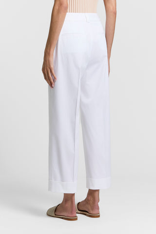 Stretch cotton trousers