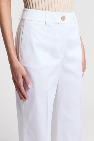 Stretch cotton trousers