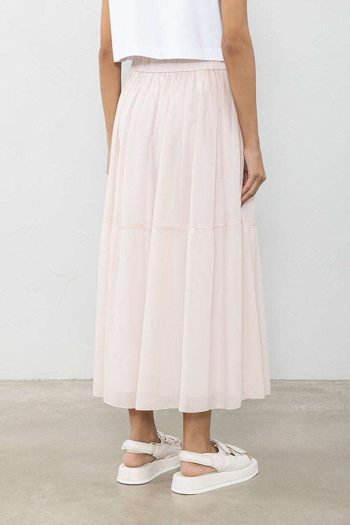 Skirt in pure cotton voile  