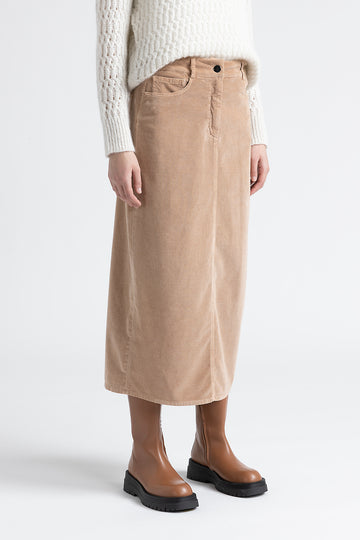 Needlecord long skirt  