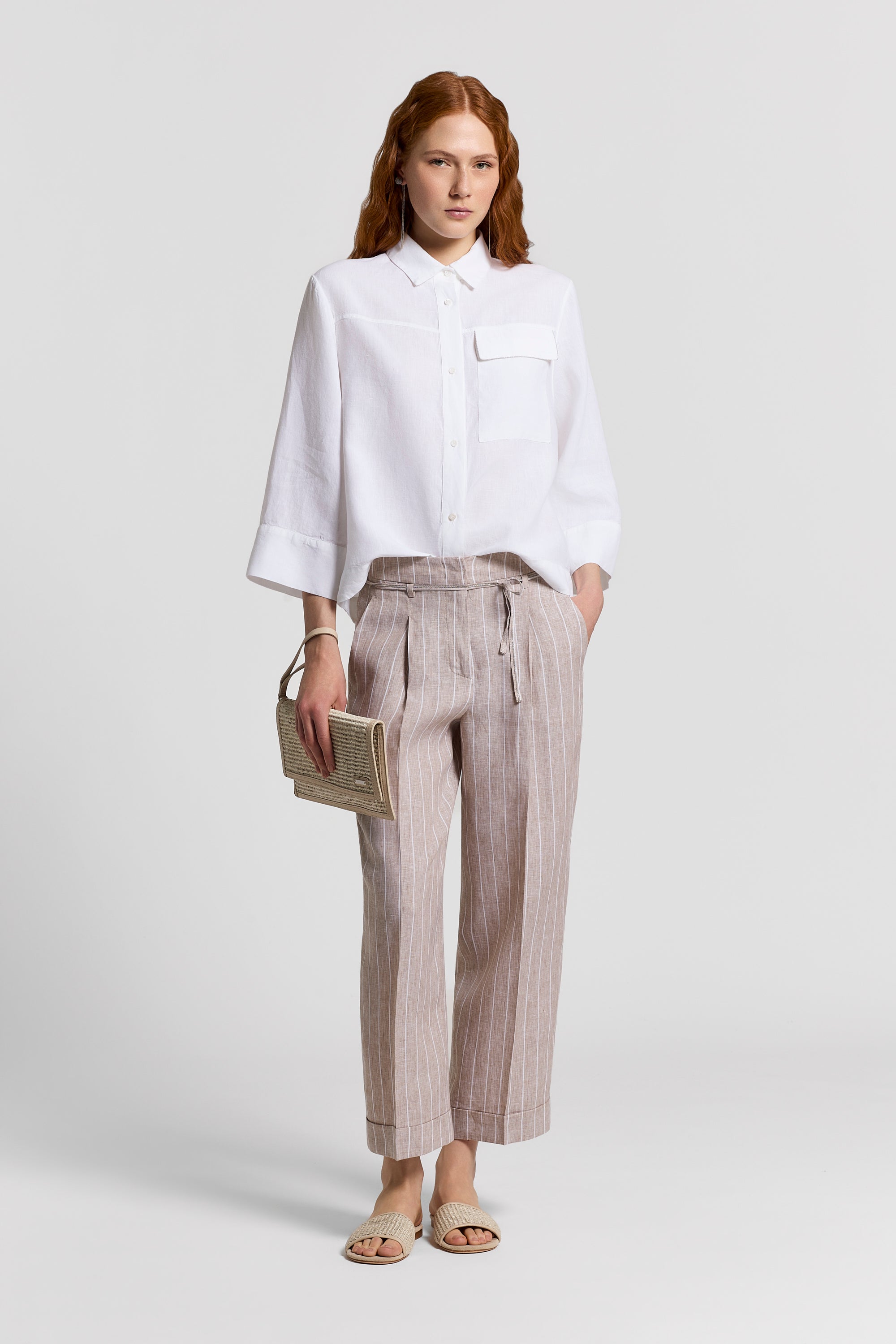 Linen canvas shirt | Peserico