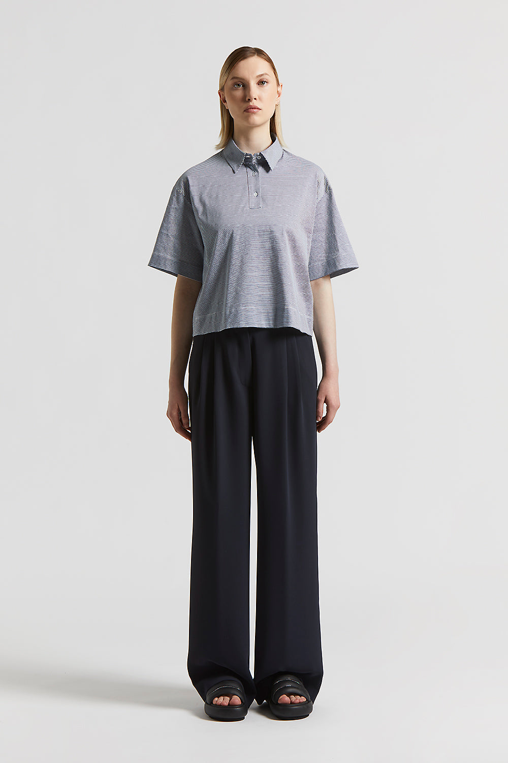 Tシャツ・カットソー PESERICO Striped cotton jersey polo shirt (S06169J0 961) Striped cotton jersey polo shirt | Peserico US