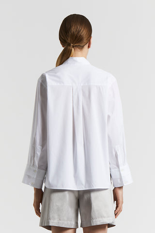 Stretch cotton poplin shirt