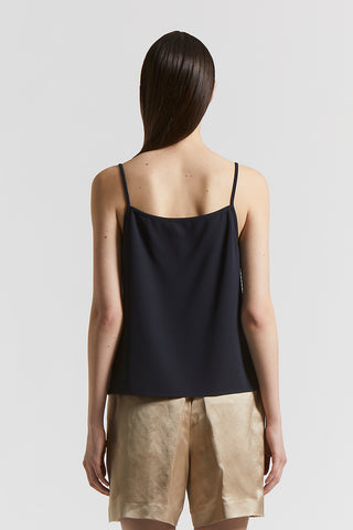 Technical cady crepe top