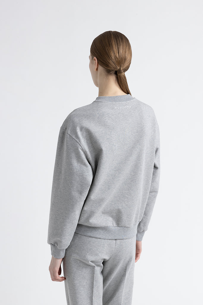 Brushed cotton crewneck sweatshirt  