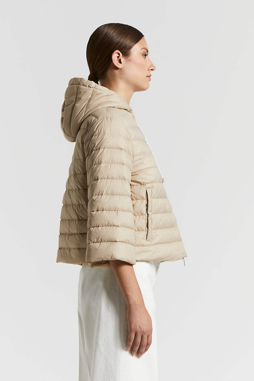 ダウンジャケット・コート Peserico Hooded Down Coat Peserico Down Coat | Blue | FARFETCH JO