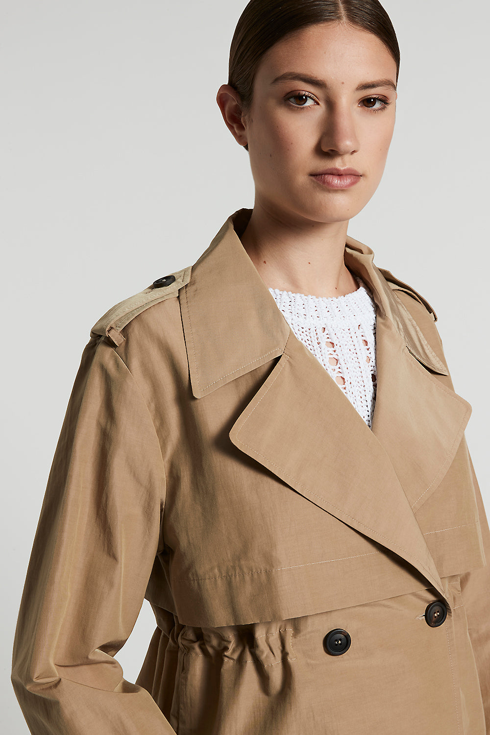 Technical cotton trench coat | Peserico