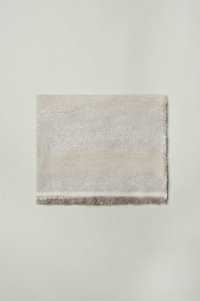 Viscose and fine wool stole  