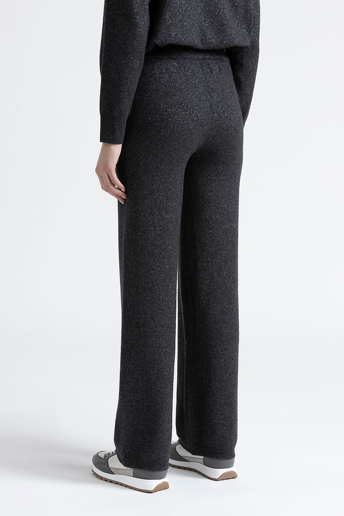 Wool, cashmere and lurex trousers  