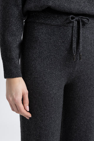 Wool, cashmere and lurex trousers  