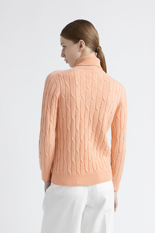 Wool and cashmere cable knit sweater  